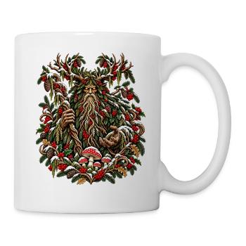 Weihnachtsleshy-Slawischer Waldgeist-Design - Tasse - Weiß - Rechts