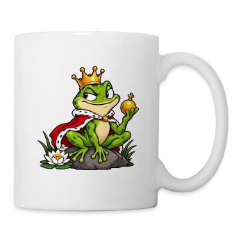 Schelmischer Froschkönig - Tasse - Weiß - Rechts