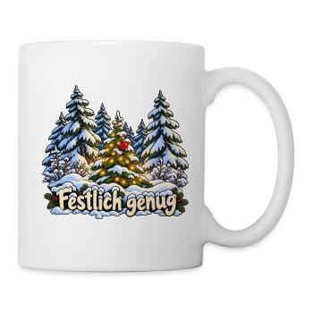 Festlich genug im Winterwald - Tasse - Weiß - Rechts