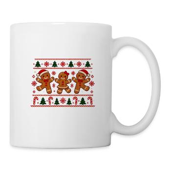 Lebkuchenfreunde Muster Trio - Tasse - Weiß - Rechts