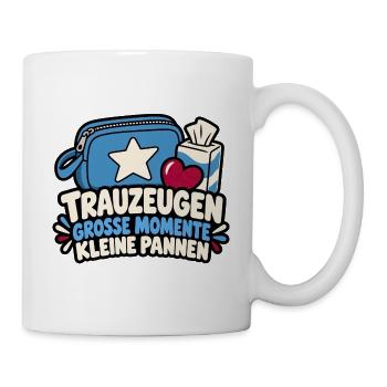 Trauzeugen – Große Momente, kleine Pannen - Tasse - Weiß - Rechts
