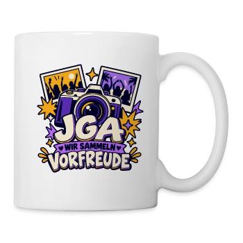 JGA – Wir sammeln Vorfreude - Tasse - Weiß - Rechts