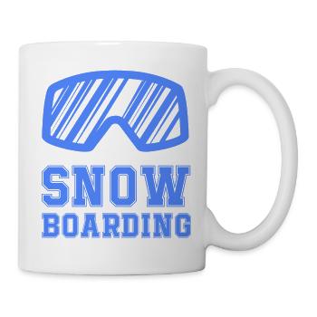 Snowboard Goggle Crest - Tasse - Weiß - Rechts