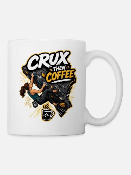 CRUX THEN COFFEE - Tasse - Weiß