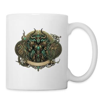 Keltischer arkaner Krieger - Tasse - Weiß - Rechts