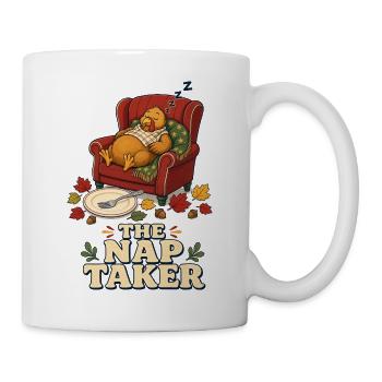 The Nap Taker – Thanksgiving Truthahn Schläfer - Tasse - Weiß - Rechts