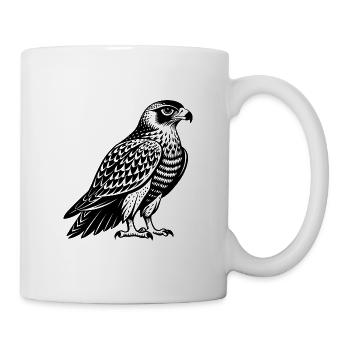 Rotschwanzbussard - Tasse - Weiß - Rechts