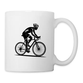 Radradrennen - Tasse - Weiß - Rechts