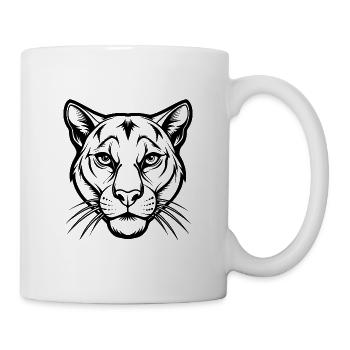 Cougar Head - Tasse - Weiß - Rechts