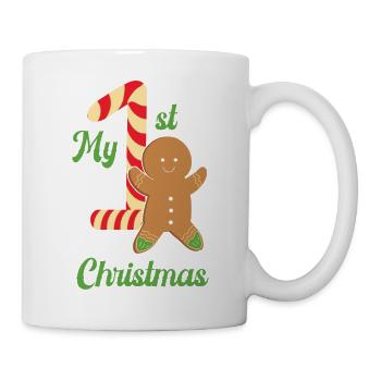 Mein erster Weihnachts-Lebkuchen - Tasse - Weiß - Rechts