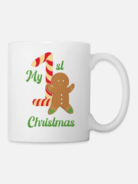 Mein erster Weihnachts-Lebkuchen - Tasse - Weiß
