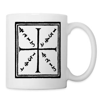 Historisches Fecht diagramm Joachim Meyer 1570 - Tasse - Weiß - Rechts