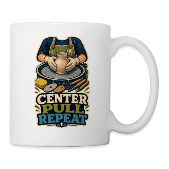 CENTER PULL REPEAT - Tasse - Weiß - Rechts