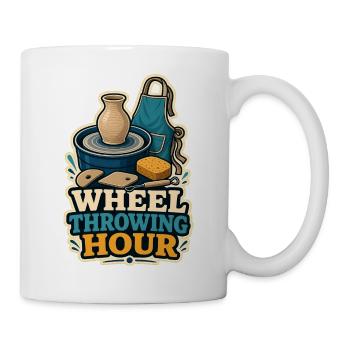 WHEEL THROWING HOUR - Tasse - Weiß - Rechts