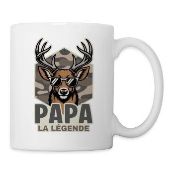 Dad Hunter Das Legendenjagdgeschenk - Tasse - Weiß - Rechts