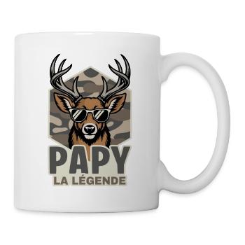 Opa Hunter Die Legende Geschenkjagd - Tasse - Weiß - Rechts