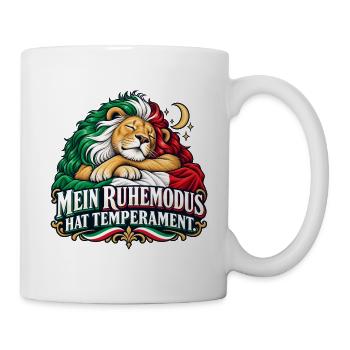 Mein Ruhemodus hat Temperament - Tasse - Weiß - Rechts