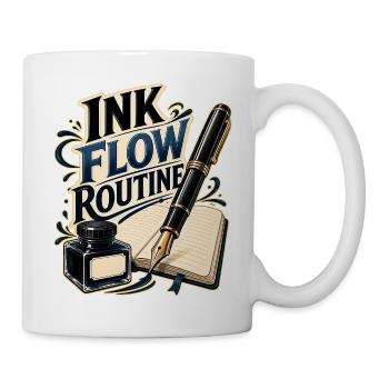 INK FLOW ROUTINE - Tasse - Weiß - Rechts