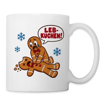 Leb-Kuchen – Weihnachten für alle - Tasse - Weiß - Rechts