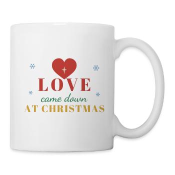 Love Came Down at Christmas – Christian - Tasse - Weiß - Rechts