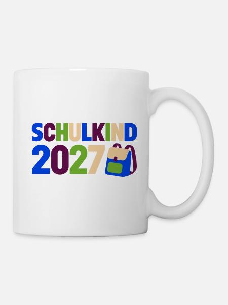 Schulkind 2027 Einschulung - Tasse - Weiß
