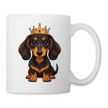 Dachshund Royalty - Tasse - Weiß - Rechts