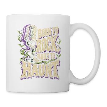 Psychobilly Punkrock Born To Rock Built To Haunt - Tasse - Weiß - Rechts