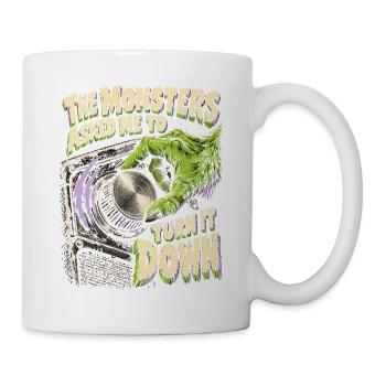 Psychobilly The Monsters Asked Me To Turn It Down - Tasse - Weiß - Rechts