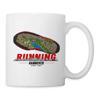 Running Hannover Laufschuh Stadtkarte - hell - Tasse - Weiß - Rechts