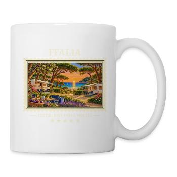 Italien Castiglione della Pescaia Camping Vintage  - Tasse - Weiß - Rechts