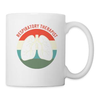 Atmen Atmung Atemwegstherapeut Sauerstoff - Tasse - Weiß - Rechts