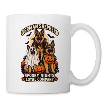 Spooky Nights Loyal Company – Deutscher Schäferhund - Tasse - Weiß - Rechts