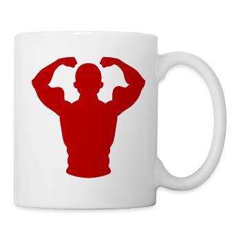 Crimson Flex Silhouette - Tasse - Weiß - Rechts