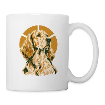 Englischer Zuspieler - Tasse - Weiß - Rechts