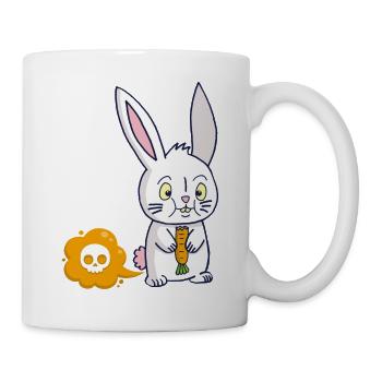 Der Karottenfurz - Tasse - Weiß - Rechts