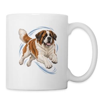 St. Bernhard - Tasse - Weiß - Rechts