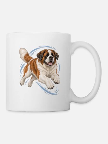 St. Bernhard - Tasse - Weiß