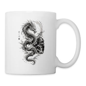 Japanischer Drache  - Tasse - Weiß - Rechts
