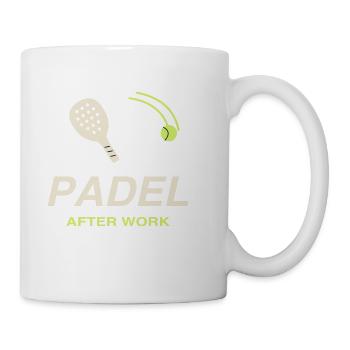 Padel After Work Motiv Grafik - Tasse - Weiß - Rechts