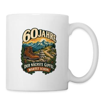 60 Jahre Gipfelsturm - Tasse - Weiß - Rechts