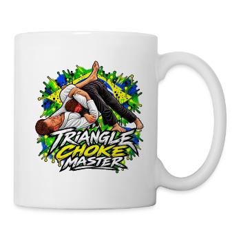 Brazilian Jiu-Jitsu Triangle Choke Master BJJ - Tasse - Weiß - Rechts