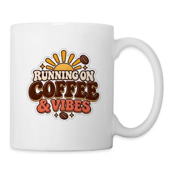 Laufen auf Coffee & Vibes - Tasse - Weiß - Rechts