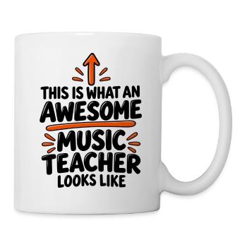 Musiklehrer-Wertschätzungsgeschenk - Tasse - Weiß - Rechts