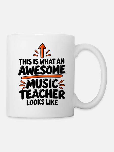 Musiklehrer-Wertschätzungsgeschenk - Tasse - Weiß