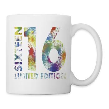 16. Geburtstag Sechszehn Limited Edition - Tasse - Weiß - Rechts