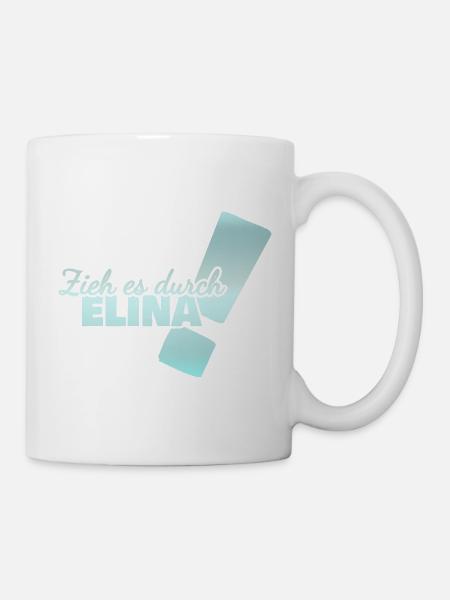 Geschenk für Elina - Tasse - Weiß