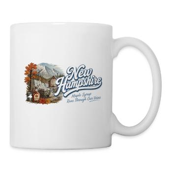 New Hampshire Retro Vintage Granite State Design - Tasse - Weiß - Rechts