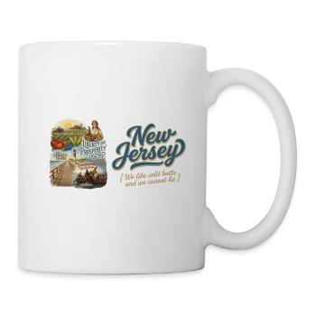 New Jersey Retro Vintage Garden State Shore Design - Tasse - Weiß - Rechts