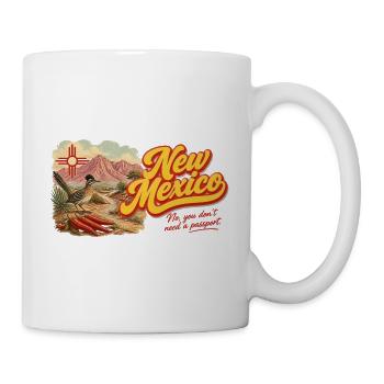 New Mexico Retro Vintage Enchantment Design - Tasse - Weiß - Rechts