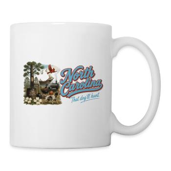North Carolina Retro Vintage Tar Heel State Design - Tasse - Weiß - Rechts